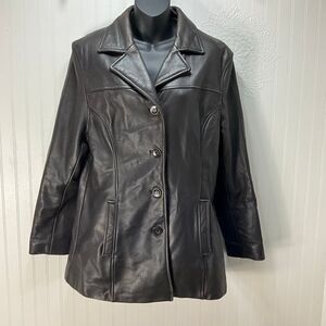 WILSONS LEATHER Dark Brown Leather Jacket